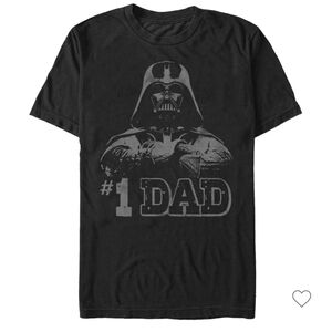 Star Wars #1 Dad Father's Day Black Cotton T-Shirt 2XL NWOT